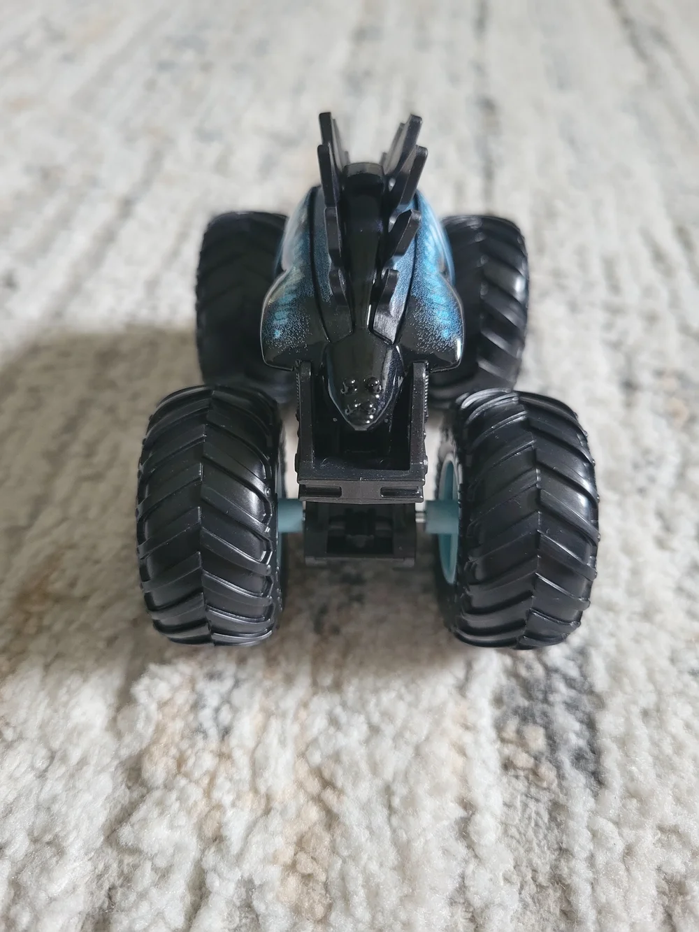 Black and Light Blue Monster Truck Kids Toy - HotWheel